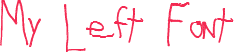 My Left Font